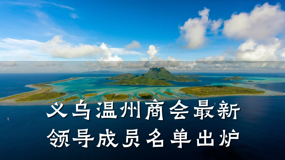 义乌温州商会最新领导成员名单出炉