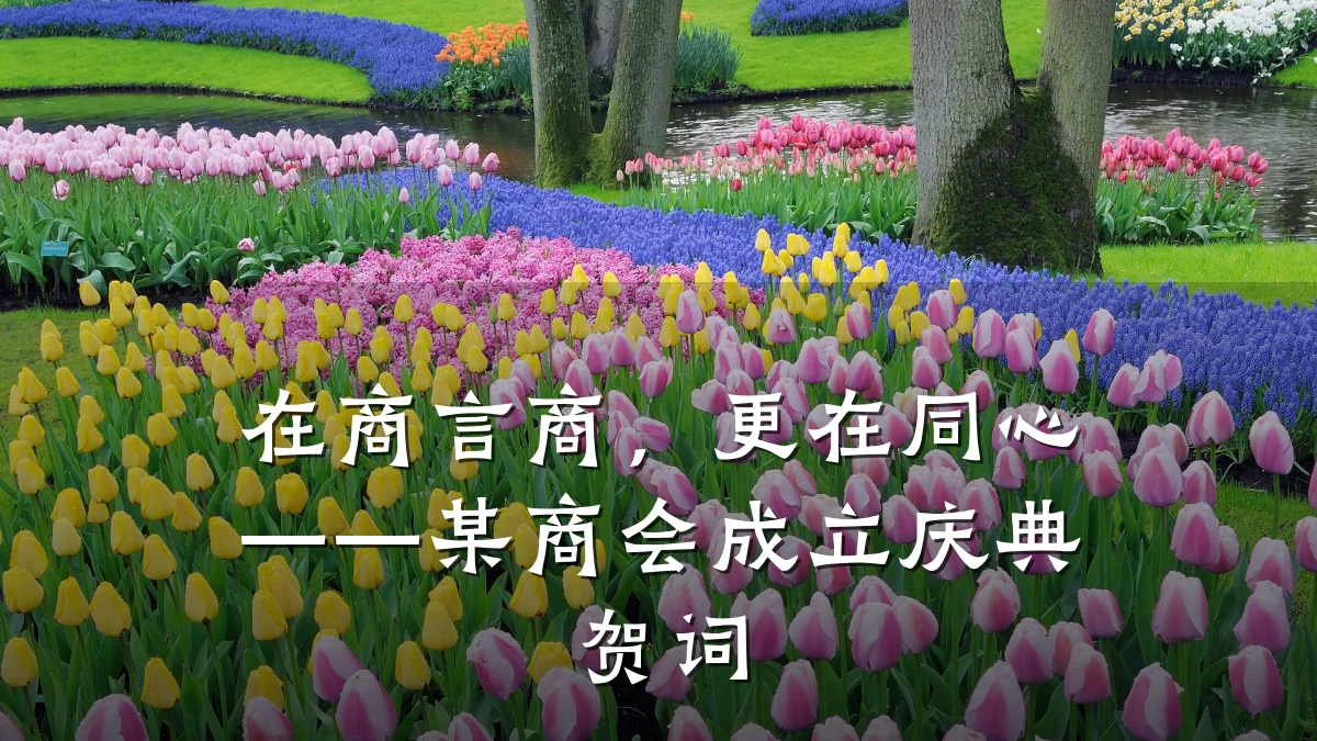 在商言商,更在同心——某商会成立庆典贺词