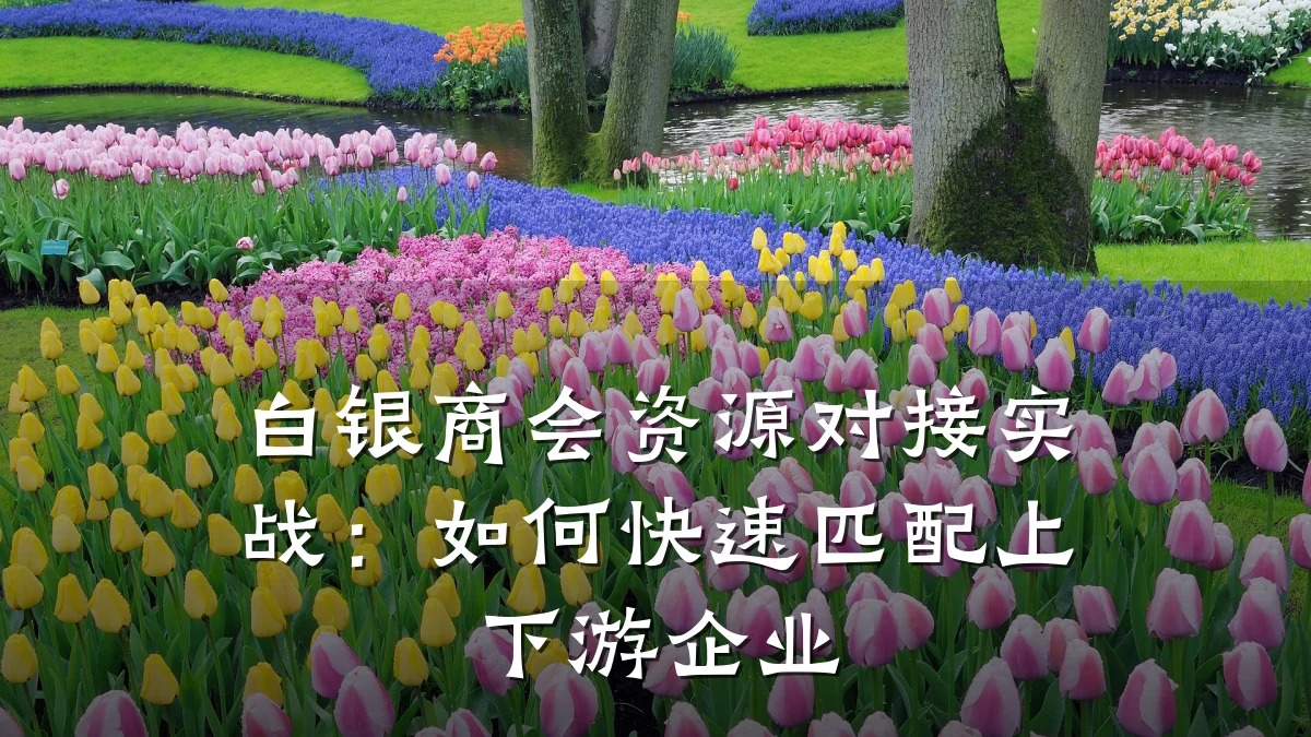 白银商会资源对接实战:如何快速匹配上下游企业