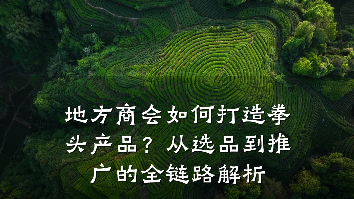 地方商会如何打造拳头产品?从选品到推广的全链路解析