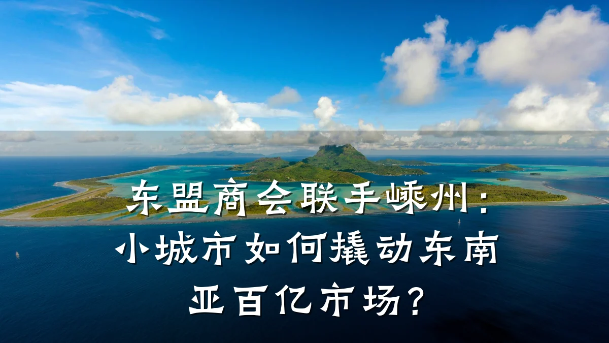 东盟商会联手嵊州:小城市如何撬动东南亚百亿市场?