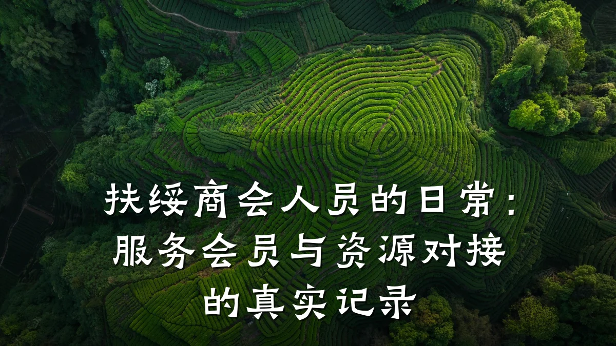 扶绥商会人员的日常:服务会员与资源对接的真实记录