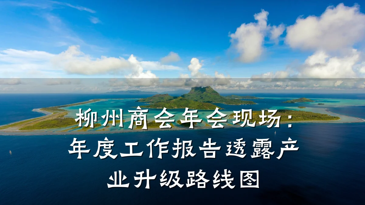 柳州商会年会现场:年度工作报告透露产业升级路线图