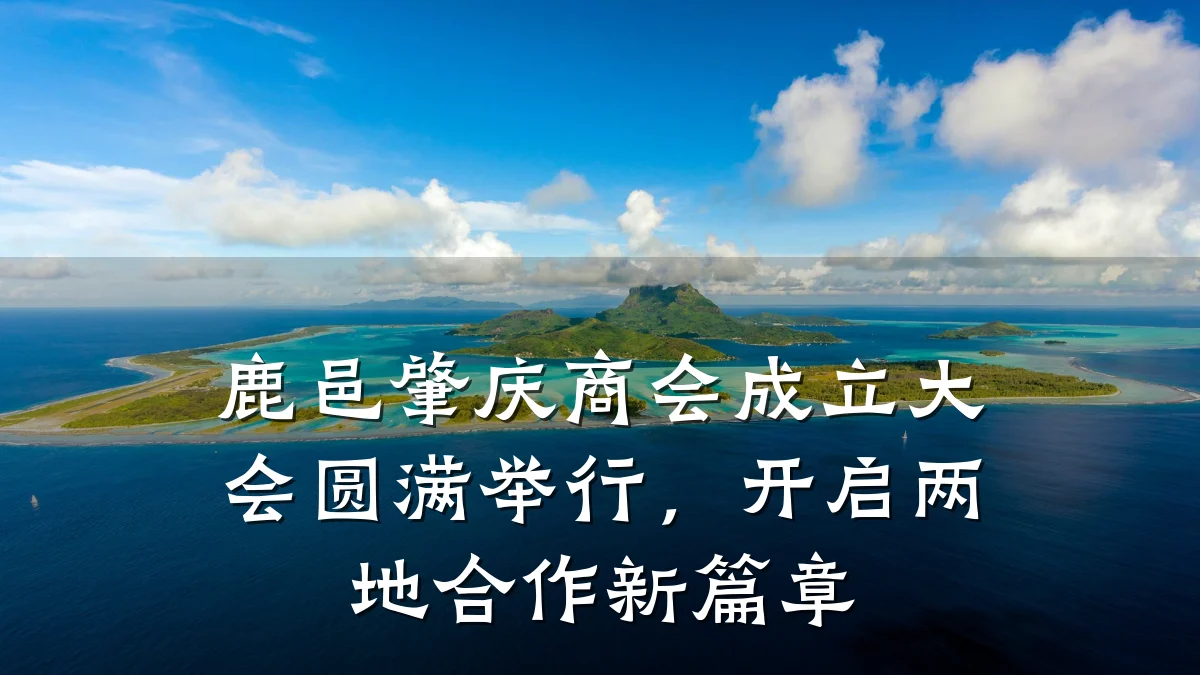 鹿邑肇庆商会成立大会圆满举行,开启两地合作新篇章