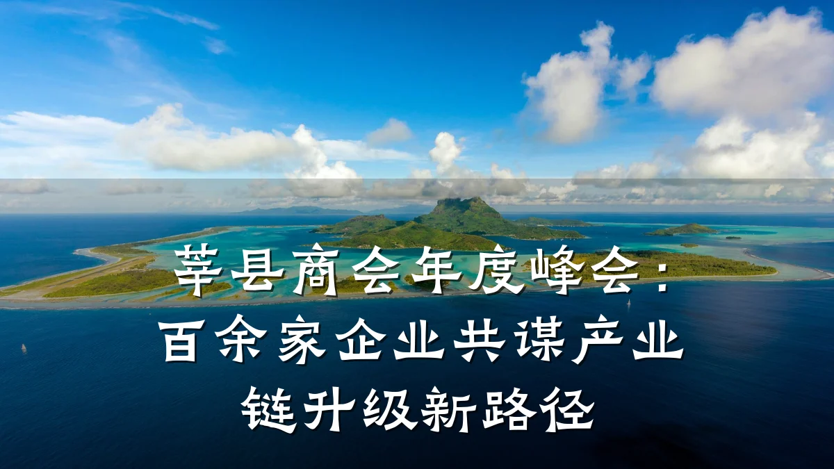 莘县商会年度峰会:百余家企业共谋产业链升级新路径