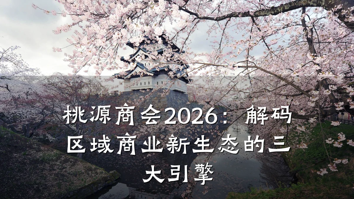 桃源商会2026:解码区域商业新生态的三大引擎