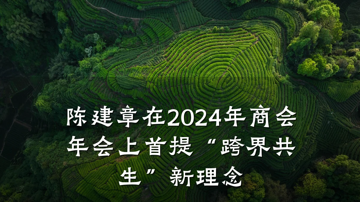 陈建章在2024年商会年会上首提“跨界共生”新理念