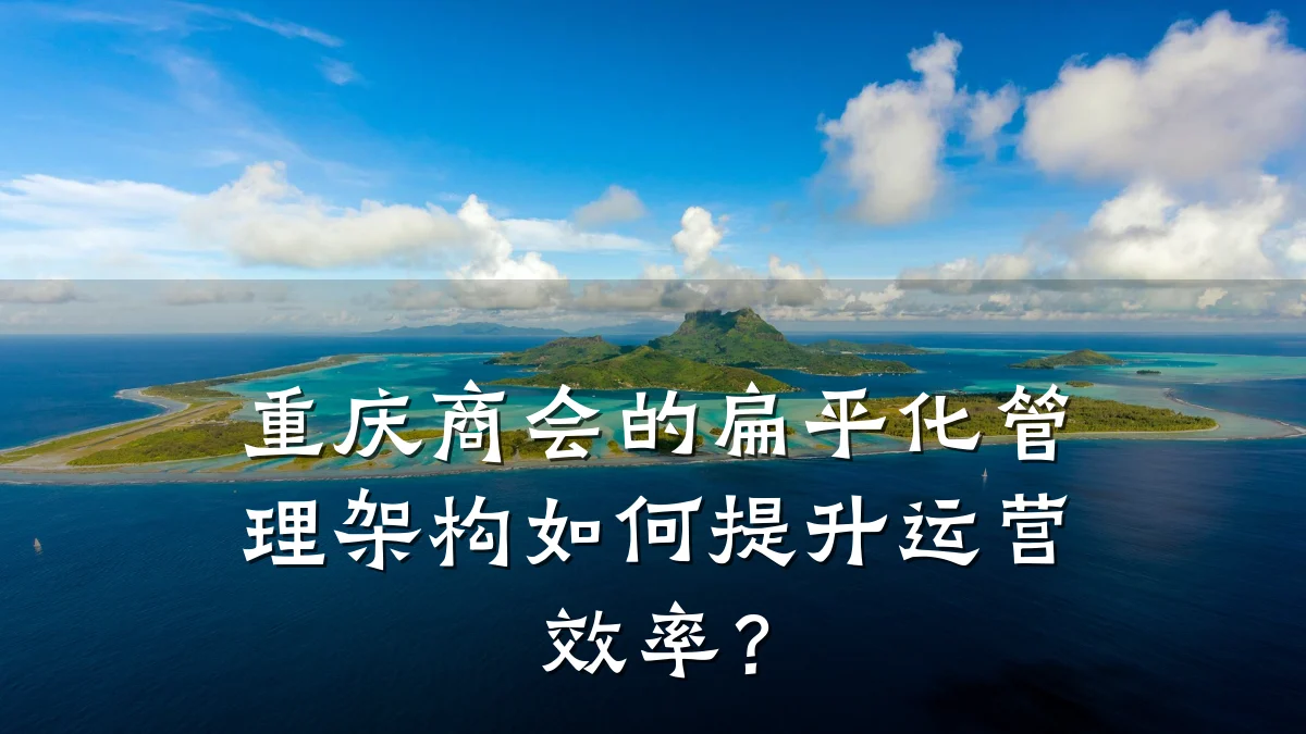 重庆商会的扁平化管理架构如何提升运营效率?