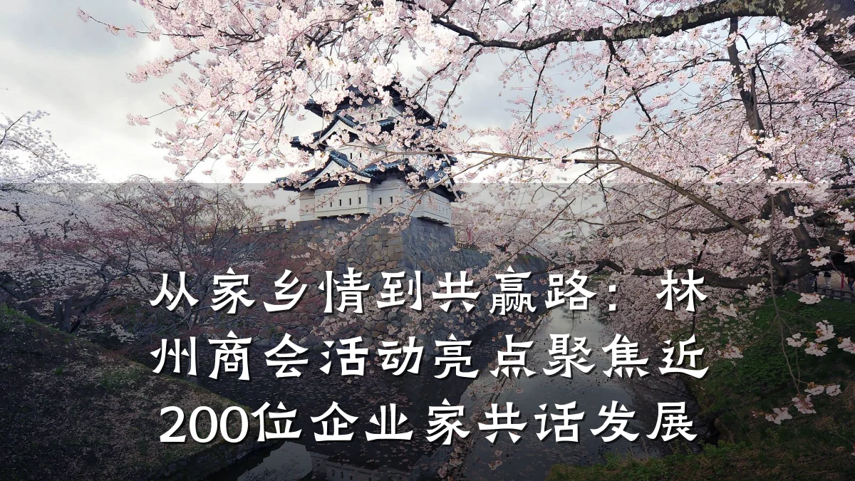 从家乡情到共赢路：林州商会活动亮点聚焦近200位企业家共话发展