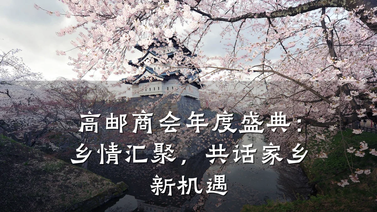 高邮商会年度盛典：乡情汇聚，共话家乡新机遇