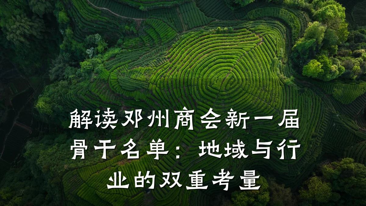 解读邓州商会新一届骨干名单:地域与行业的双重考量