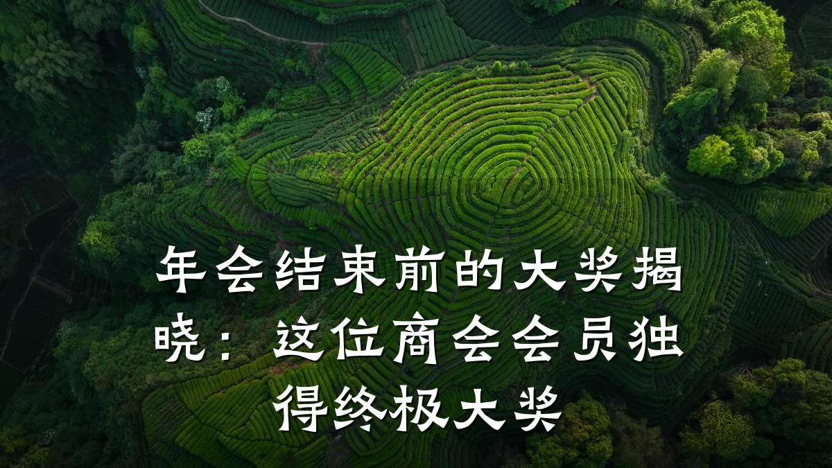 年会结束前的大奖揭晓:这位商会会员独得终极大奖