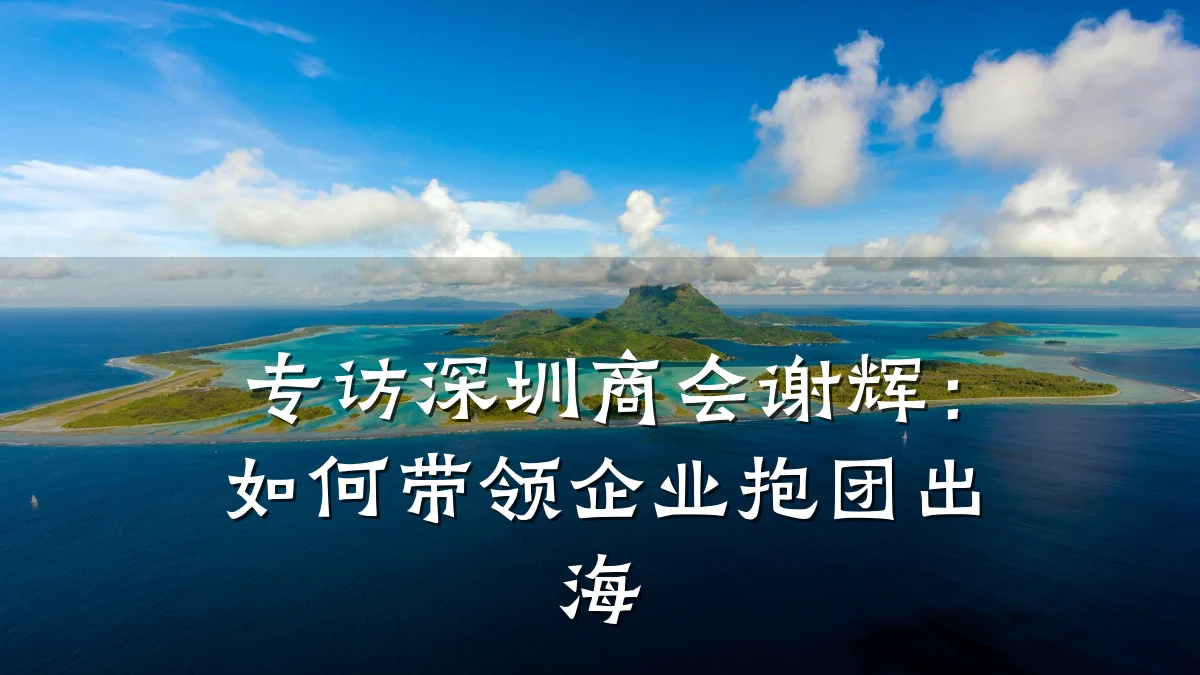 专访深圳商会谢辉:如何带领企业抱团出海