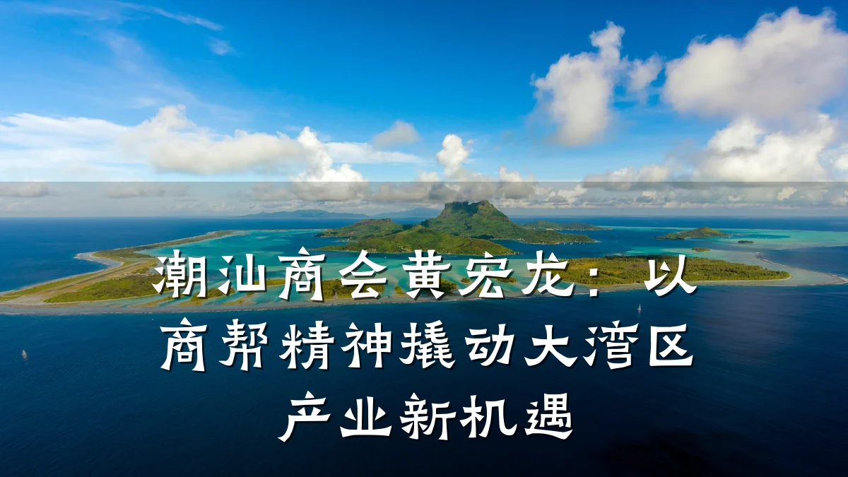 潮汕商会黄宏龙：以商帮精神撬动大湾区产业新机遇