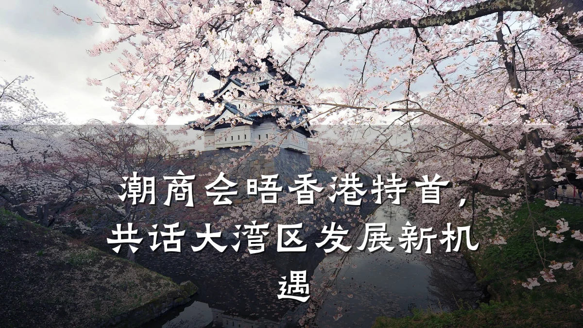 潮商会晤香港特首,共话大湾区发展新机遇