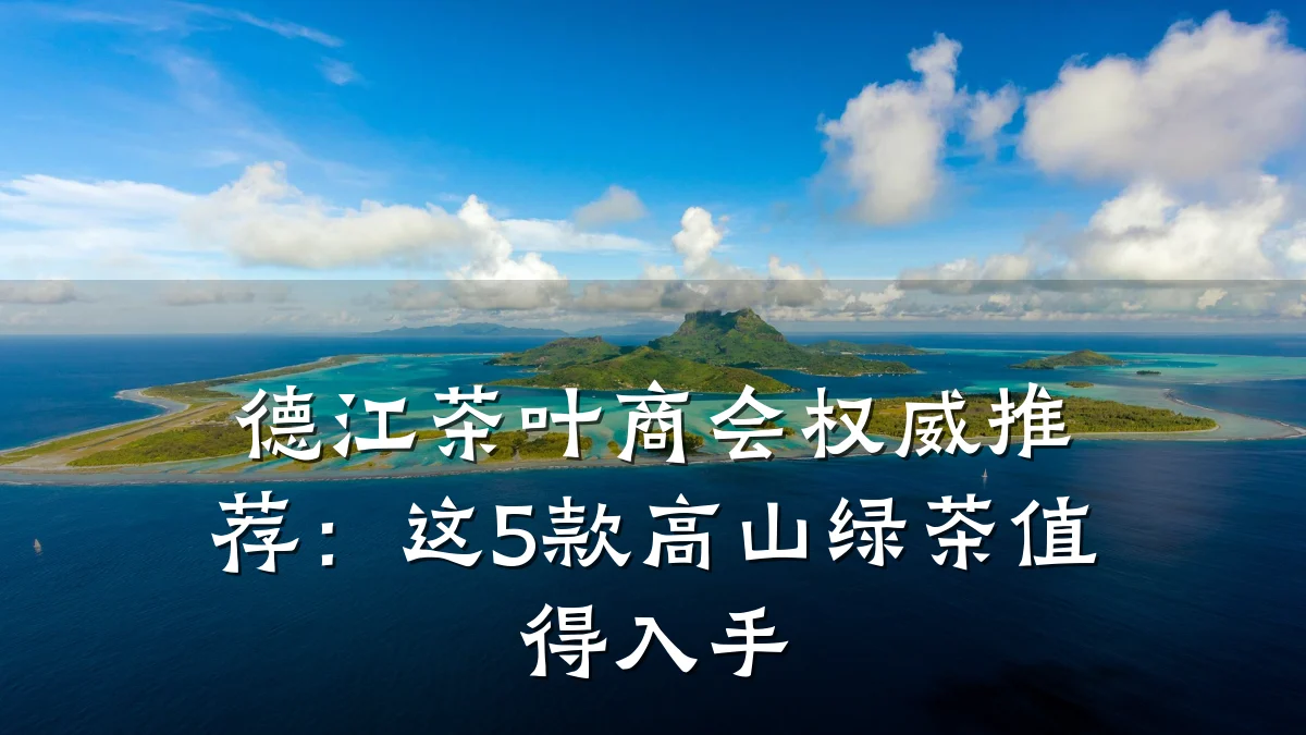 德江茶叶商会权威推荐:这5款高山绿茶值得入手