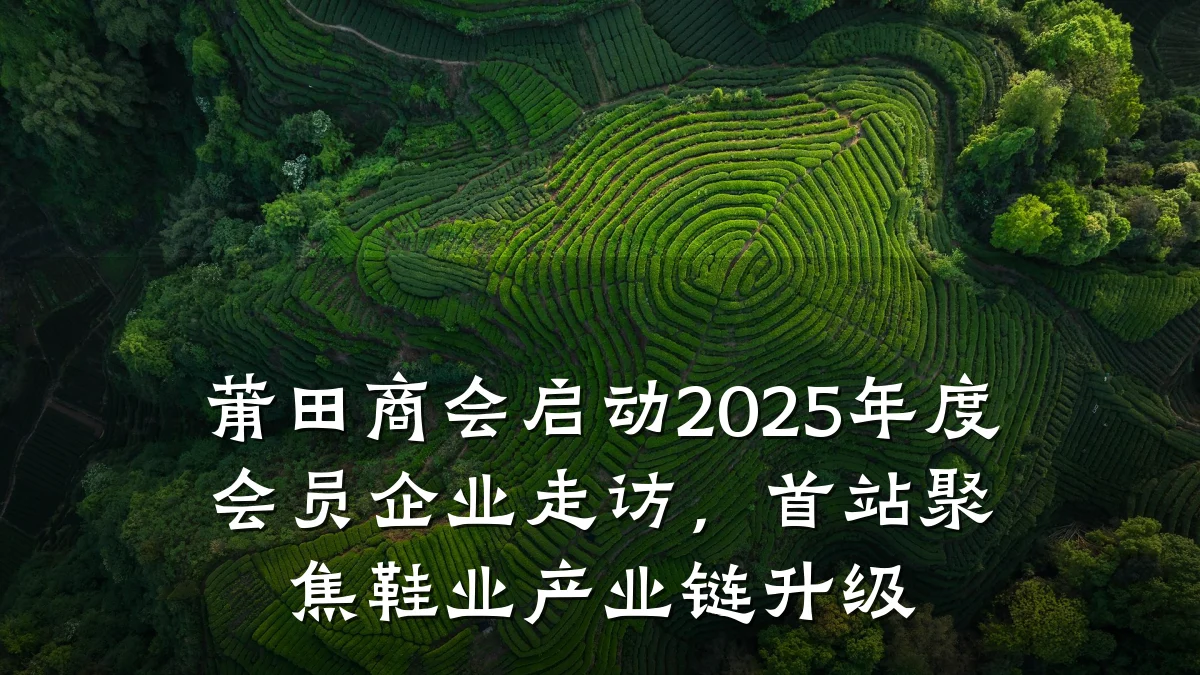 莆田商会启动2025年度会员企业走访,首站聚焦鞋业产业链升级
