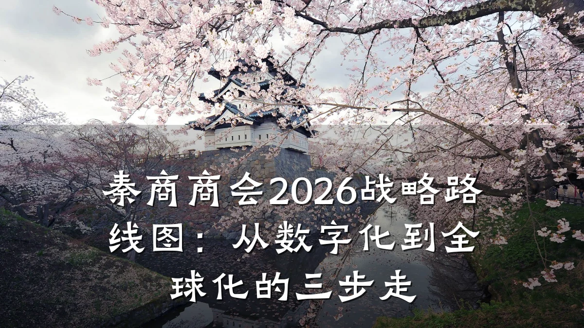 秦商商会2026战略路线图：从数字化到全球化的三步走