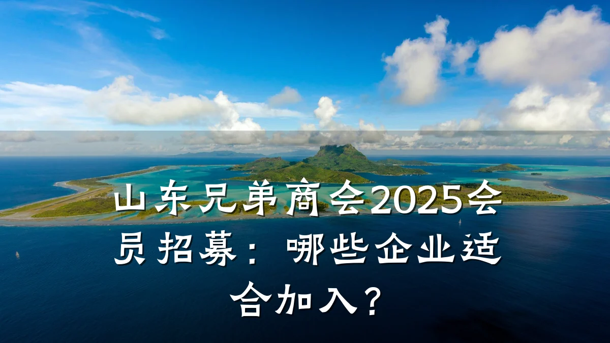 山东兄弟商会2025会员招募:哪些企业适合加入?