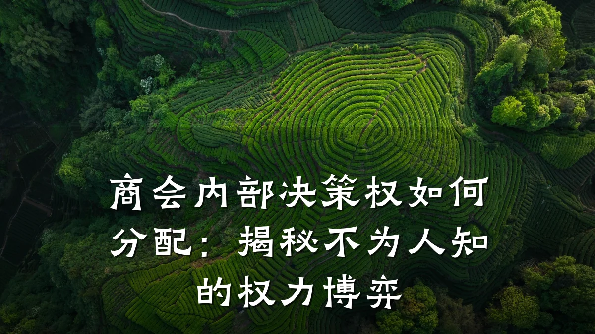 商会内部决策权如何分配:揭秘不为人知的权力博弈