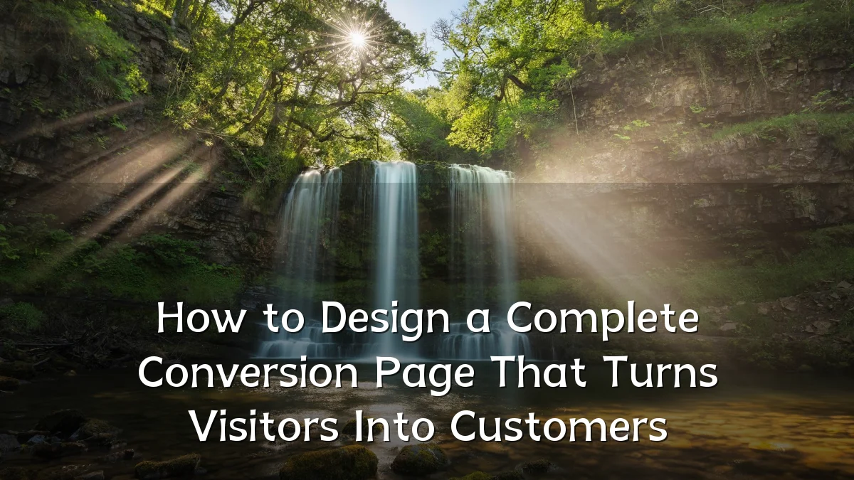How to Design a Complete Conversion Page That Turns Visitors Into Customers