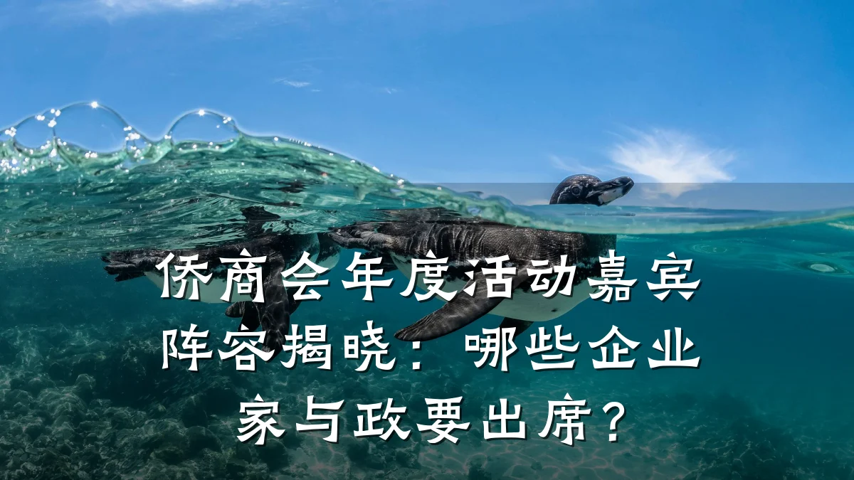 侨商会年度活动嘉宾阵容揭晓：哪些企业家与政要出席？