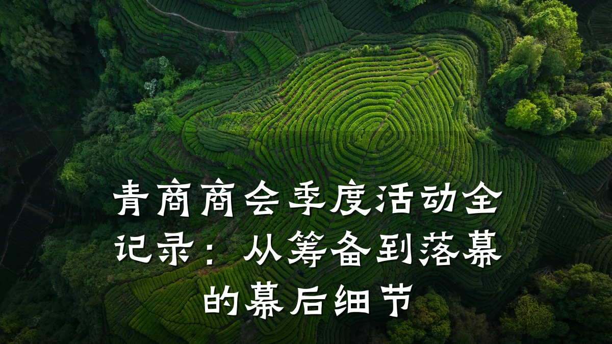 青商商会季度活动全记录:从筹备到落幕的幕后细节