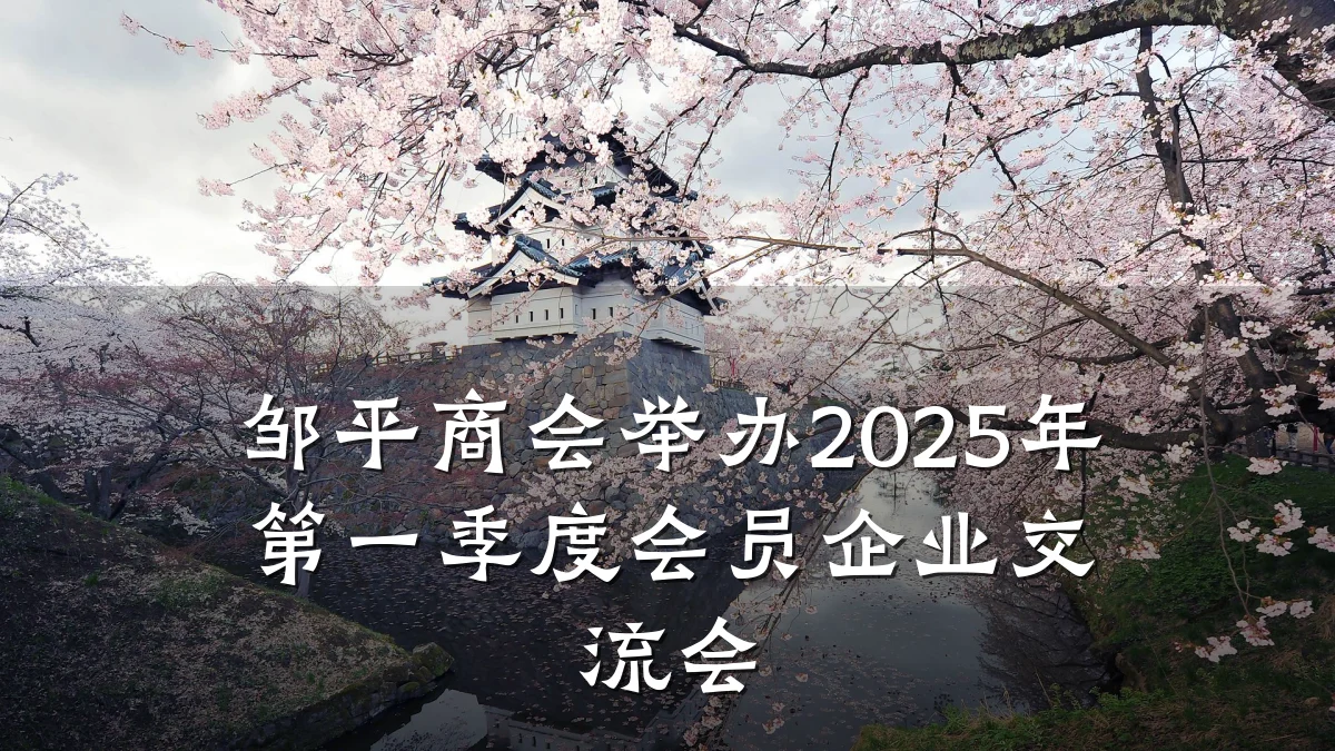 邹平商会举办2025年第一季度会员企业交流会