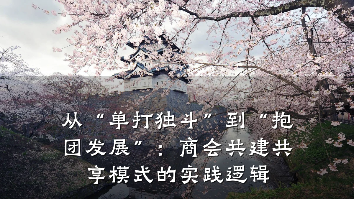 从“单打独斗”到“抱团发展”:商会共建共享模式的实践逻辑