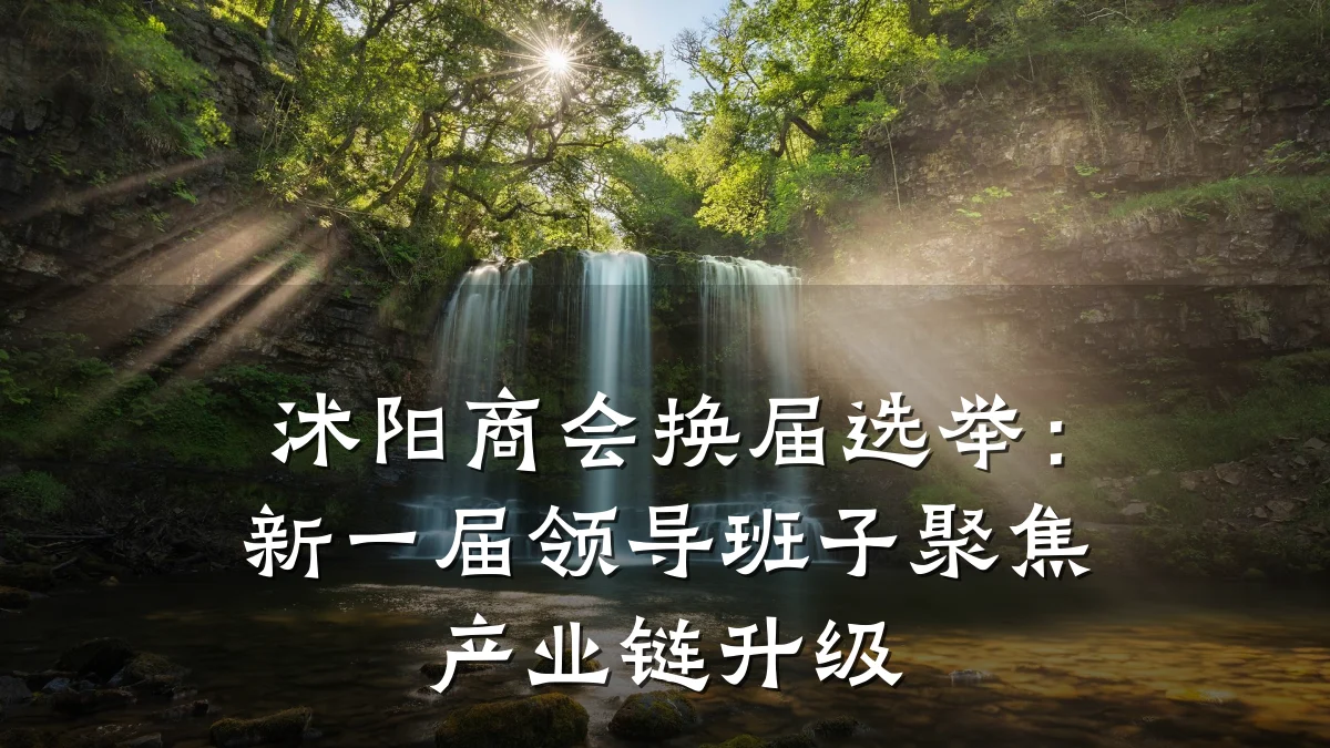沭阳商会换届选举:新一届领导班子聚焦产业链升级
