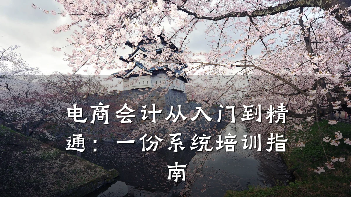 电商会计从入门到精通:一份系统培训指南