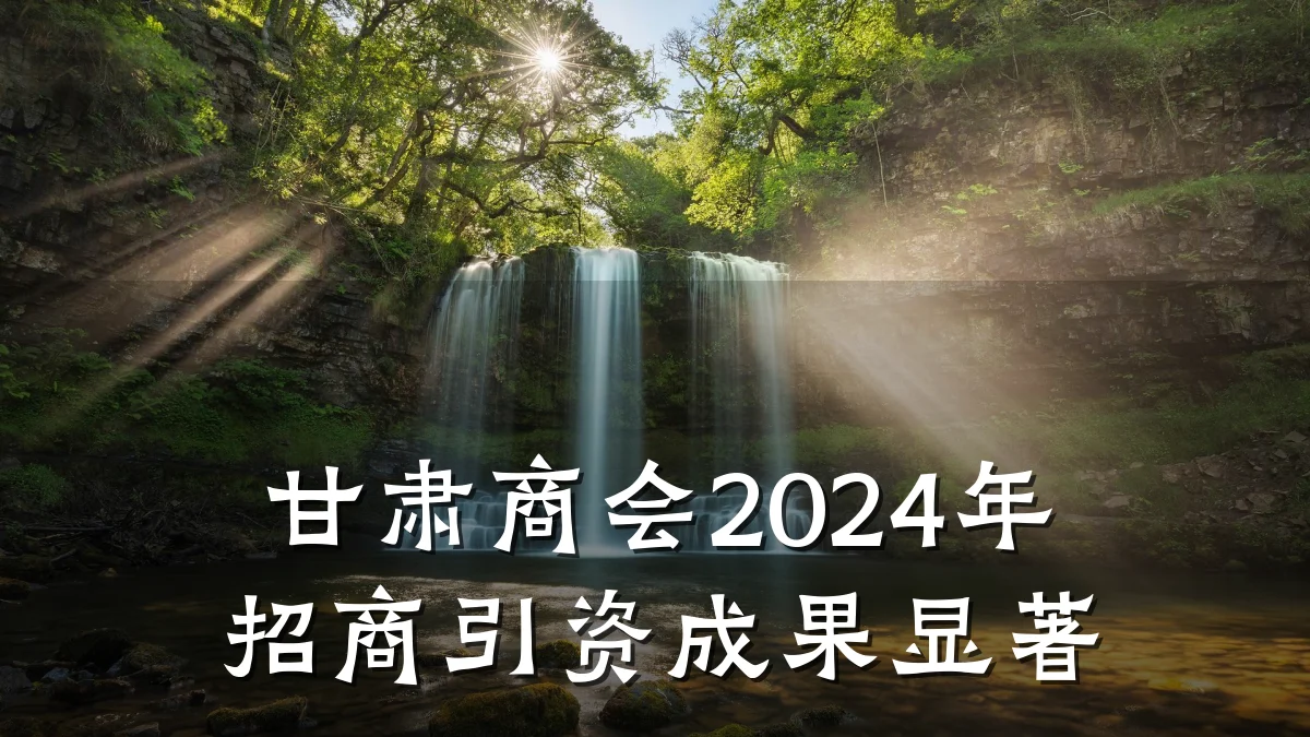 甘肃商会2024年招商引资成果显著