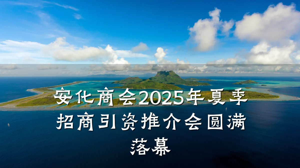 安化商会2025年夏季招商引资推介会圆满落幕