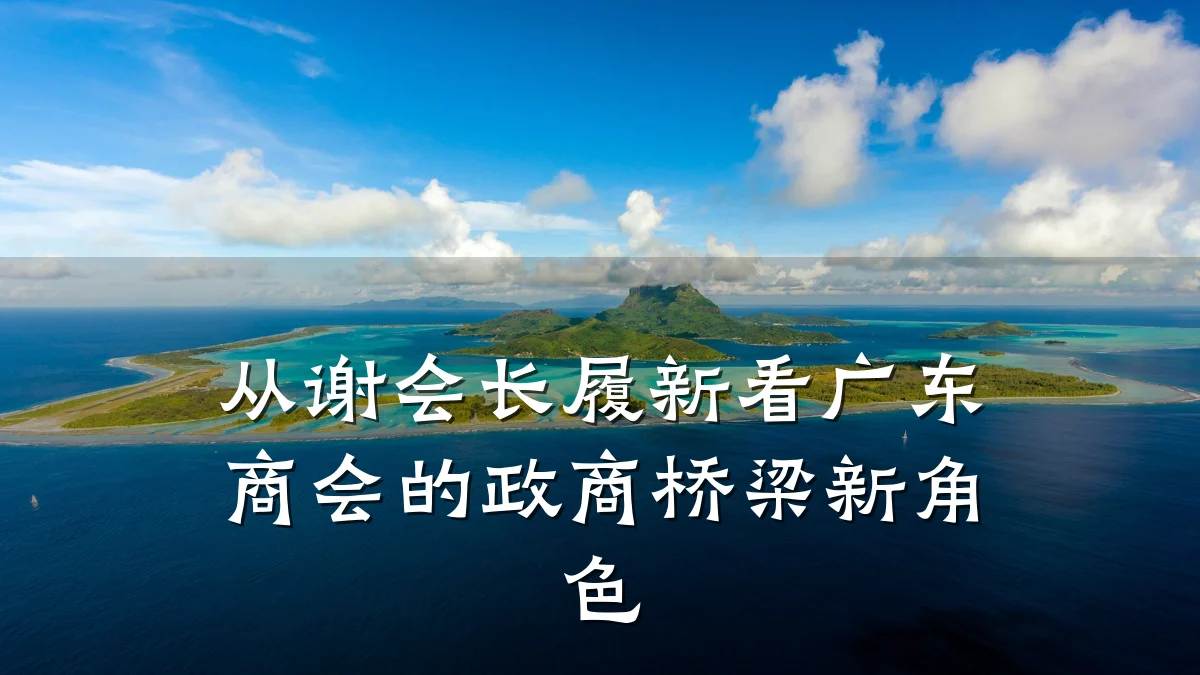 从谢会长履新看广东商会的政商桥梁新角色