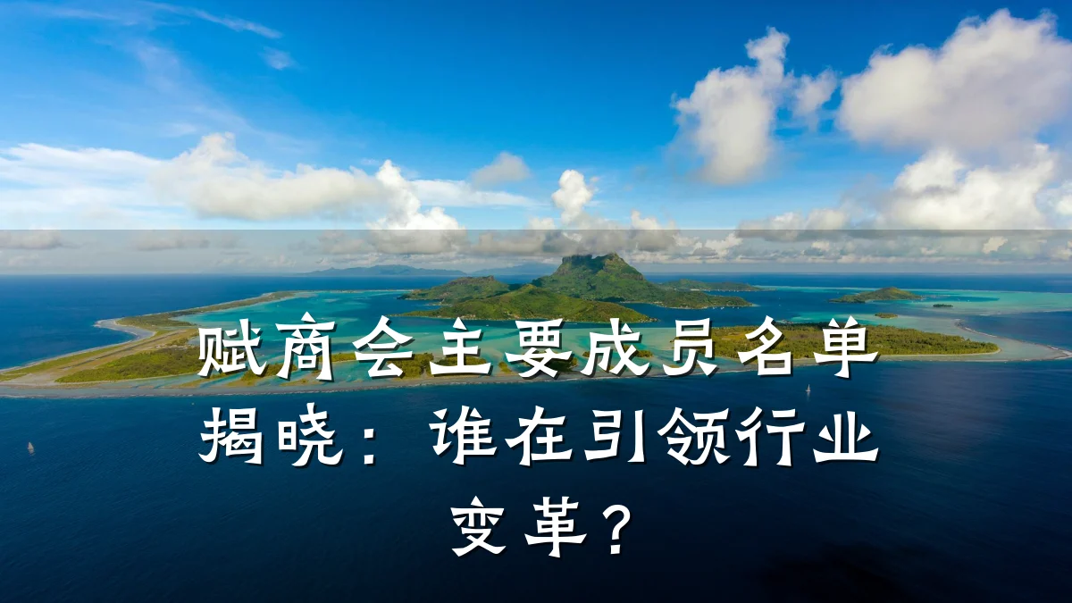 赋商会主要成员名单揭晓:谁在引领行业变革?
