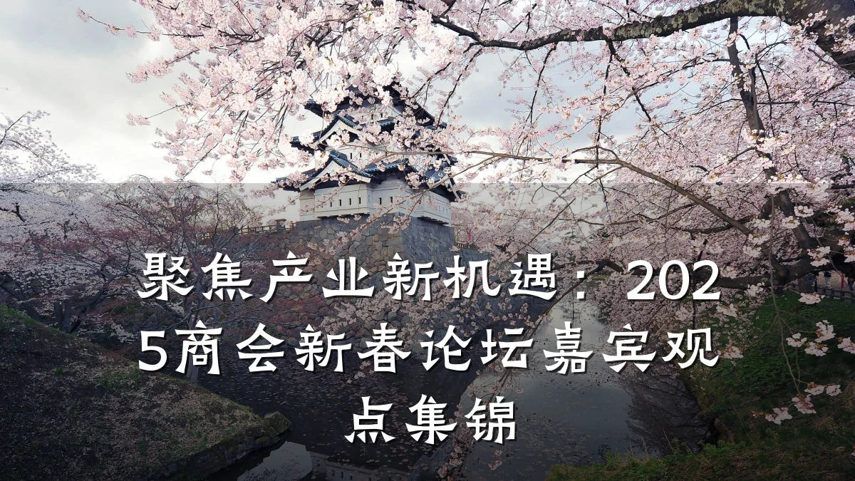 聚焦产业新机遇:2025商会新春论坛嘉宾观点集锦