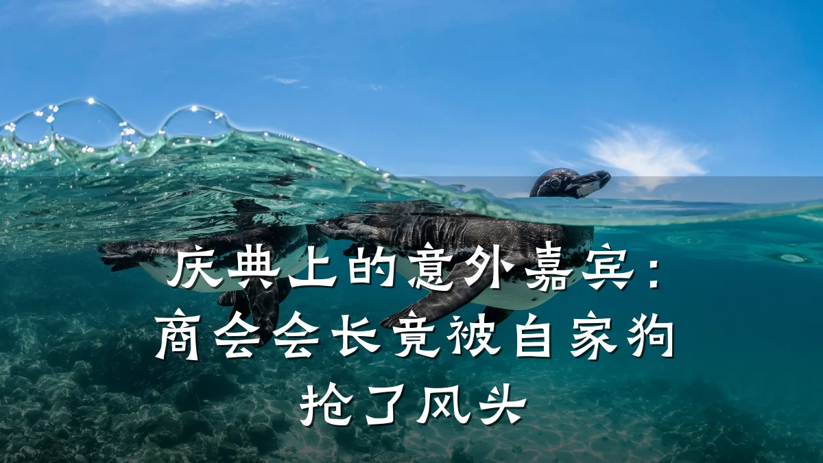 庆典上的意外嘉宾:商会会长竟被自家狗抢了风头