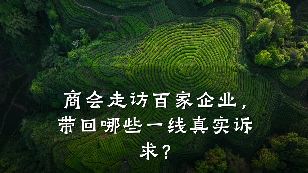 商会走访百家企业,带回哪些一线真实诉求?