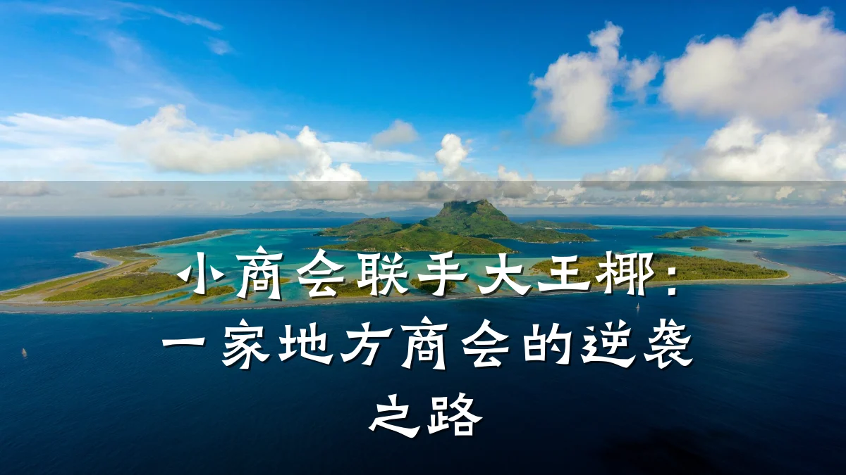小商会联手大王椰:一家地方商会的逆袭之路