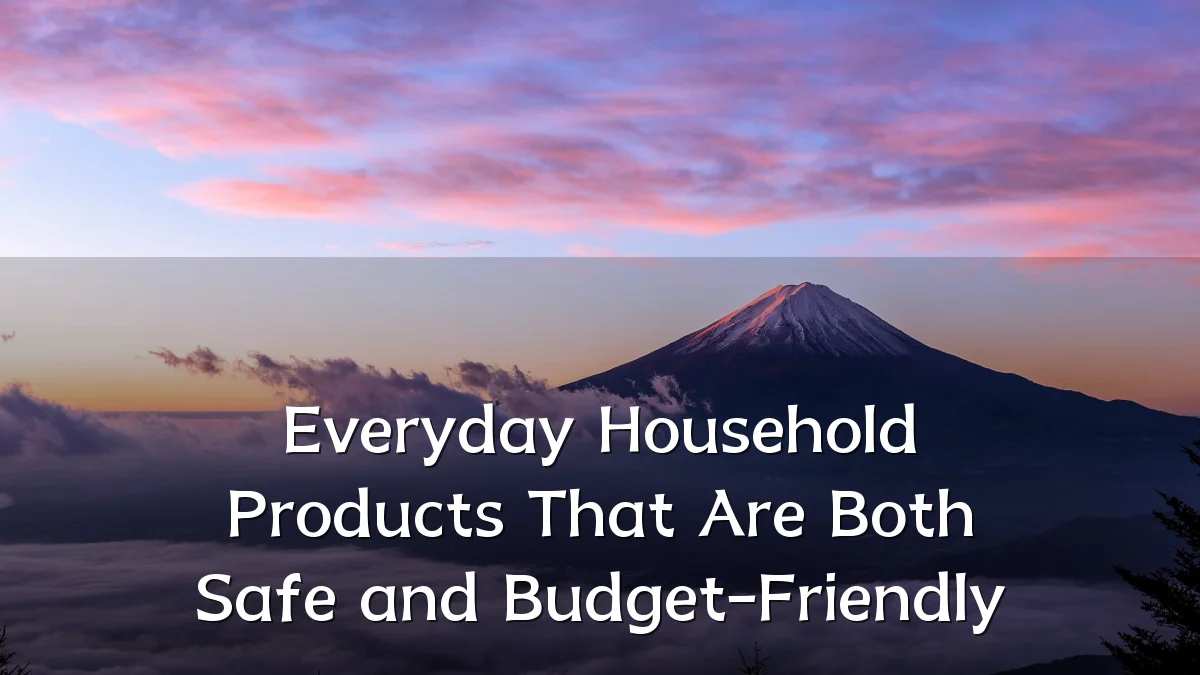 Everyday Household Products That Are Both Safe and Budget-Friendly