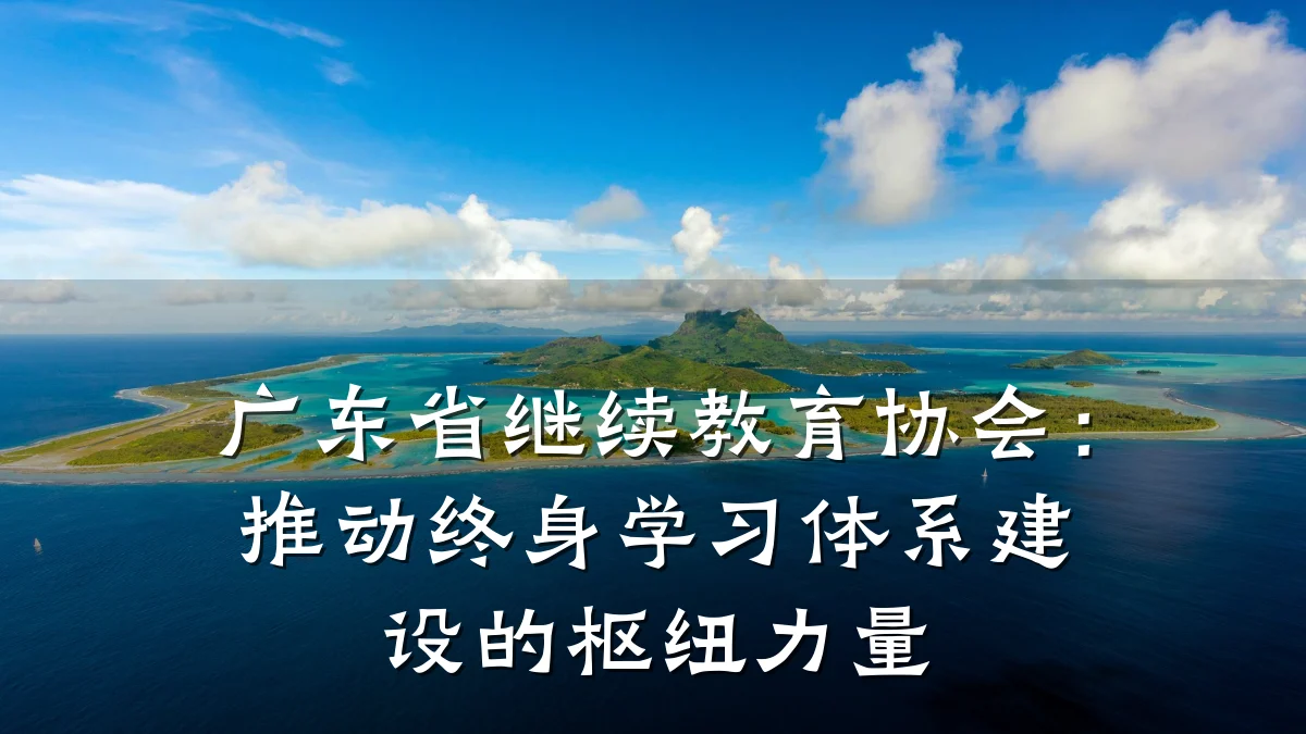 广东省继续教育协会:推动终身学习体系建设的枢纽力量